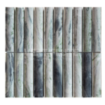 Natural Stone Fluted In Mosaic – Jade Green